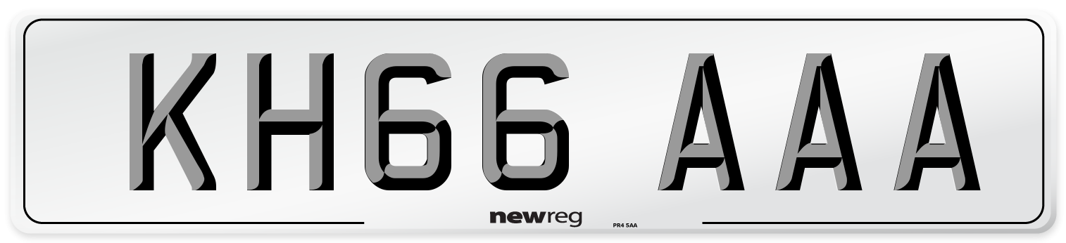 KH66 AAA Number Plate from New Reg